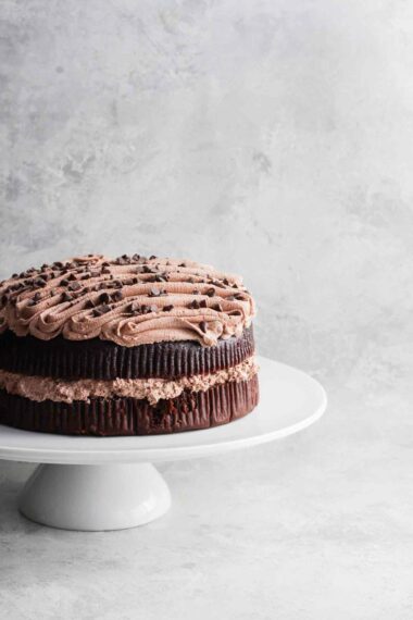Classic Chocolate Fudge Cake - Vegan
