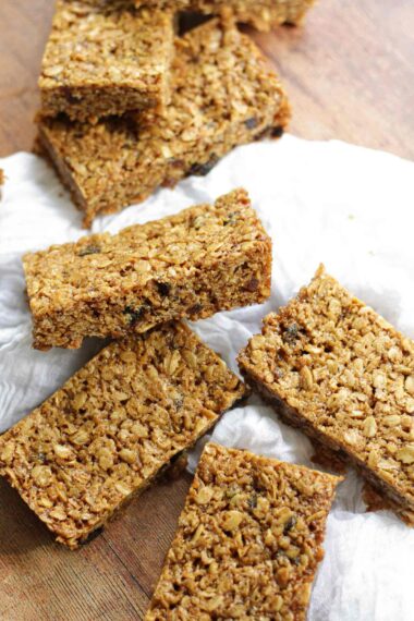 Vegan Apple Date Flapjack Traybake